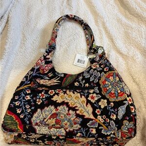 Vera Bradley Large Hobo Shoulder Bag in Versailles pattern